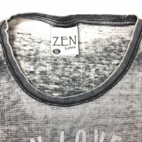 zen distressed light thermal pullover - Picture 3 of 4